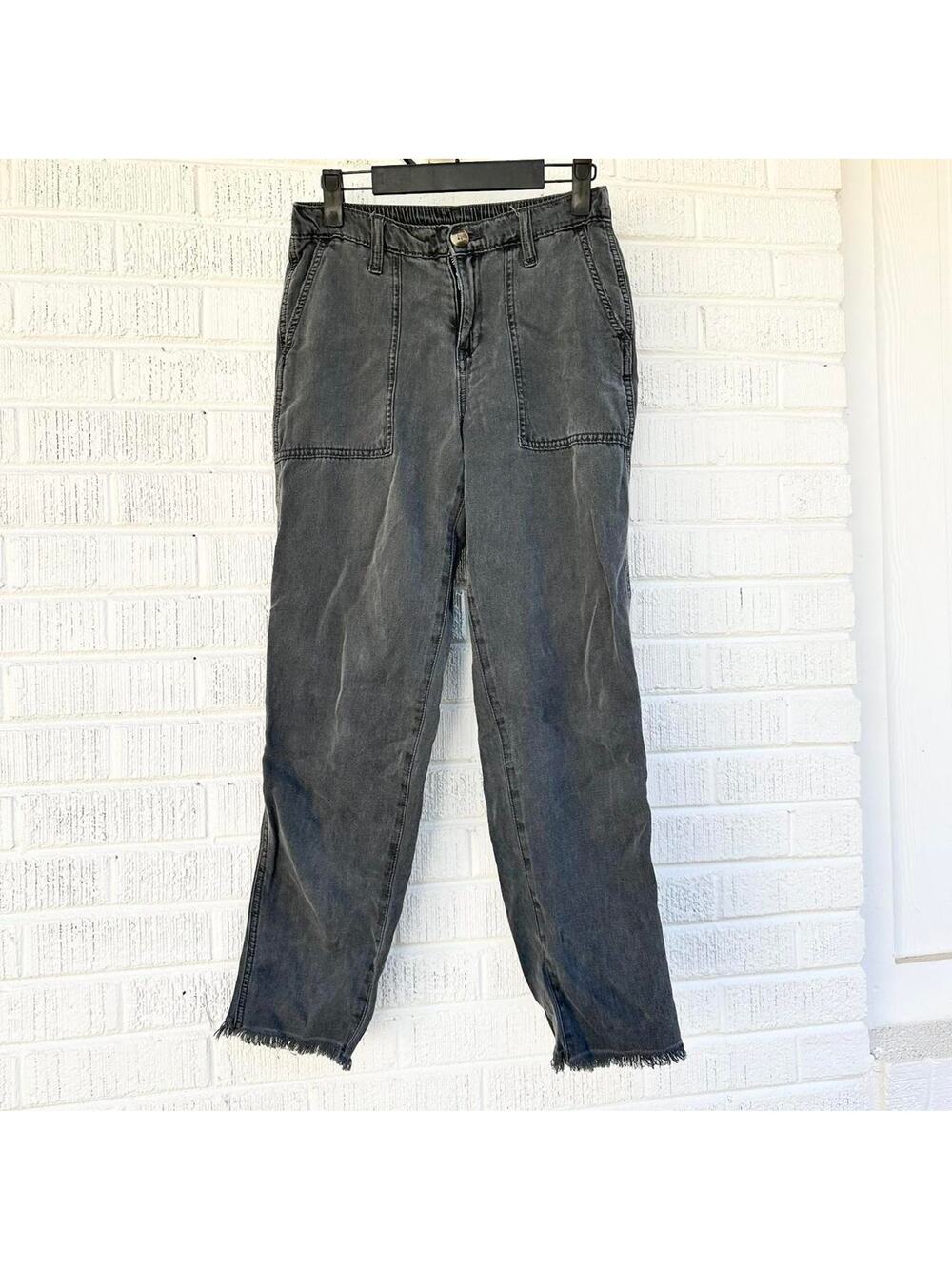Aerie Faded Grey Lightweight Cotton Twill Pants